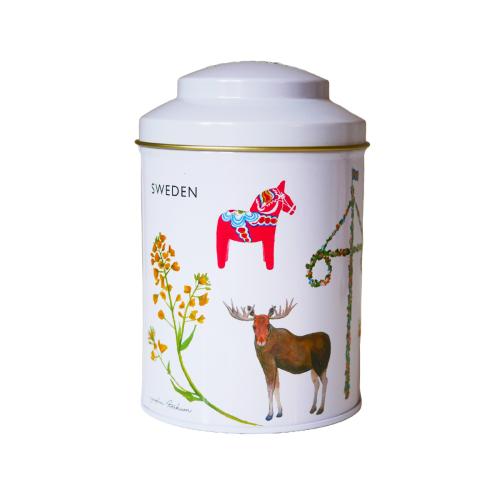 Plåtburk Rund Sweden 100g