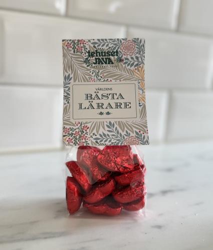 Världens Bästa Lärare Chokladhjärtan 115g