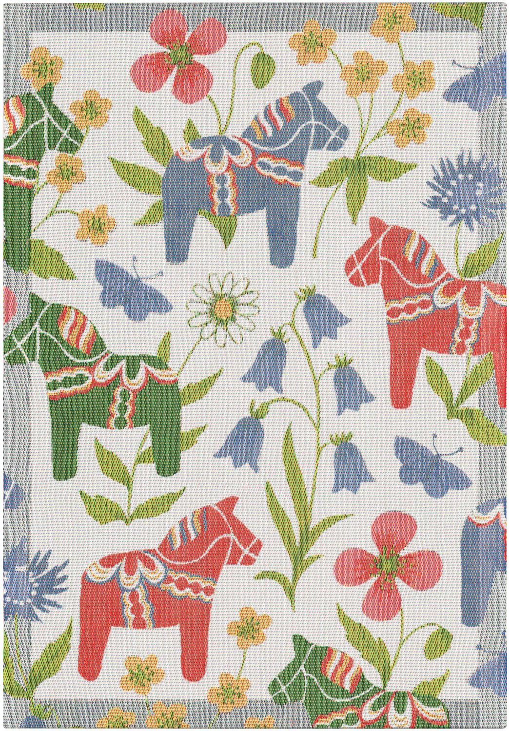 Kökshandduk Blomsterhäst 35x50cm