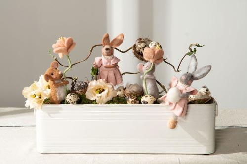 Ulldjur Mus Blomma Grå