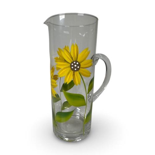 Handmålad Karaff Gula Blommor