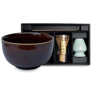 Japanskt Matcha-set Uzu Brun XL