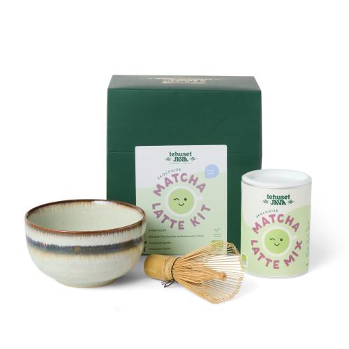 Matcha Latte Startkit tillbehör och pulver