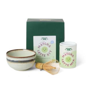 Matcha Latte Startkit tillbehör och pulver
