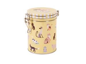 Plåtburk Rund Knäpplock Cats