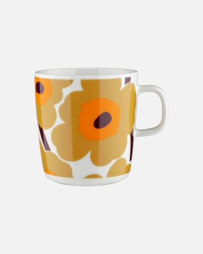 Marimekko Mugg Unikko 4dl Karamell, Orange