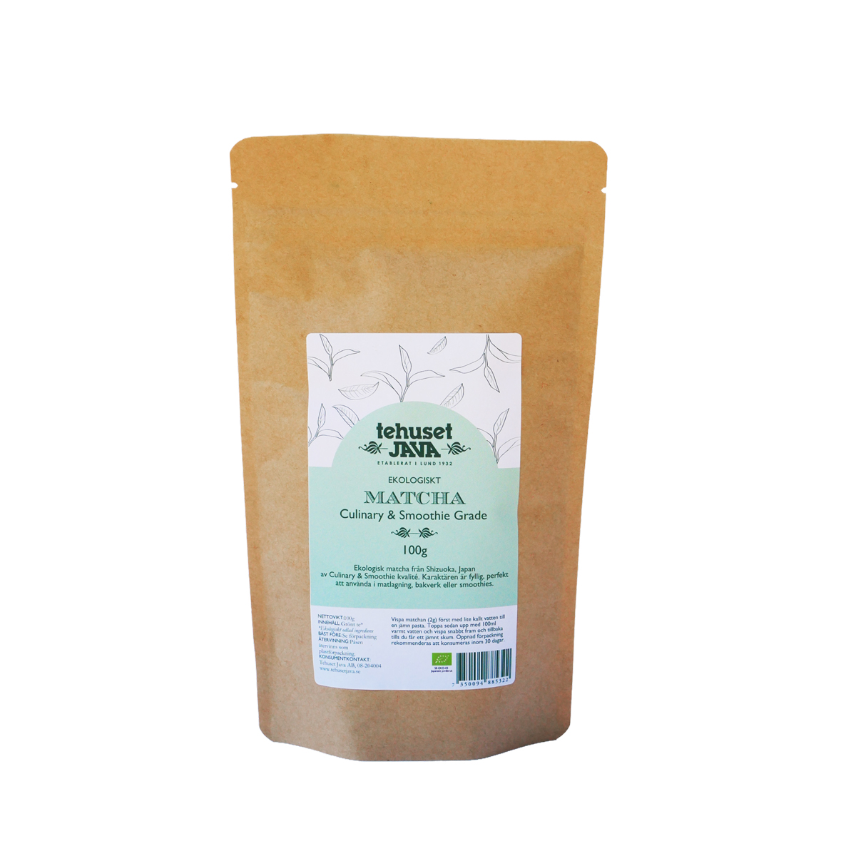 Ekologisk Japansk Culinary & Smoothie Grade Matcha 100g