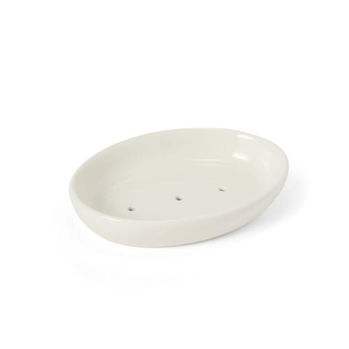 Tvålfat Oval Porslin Bomull