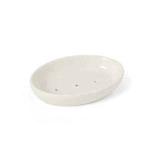Tvålfat Oval Porslin Bomull