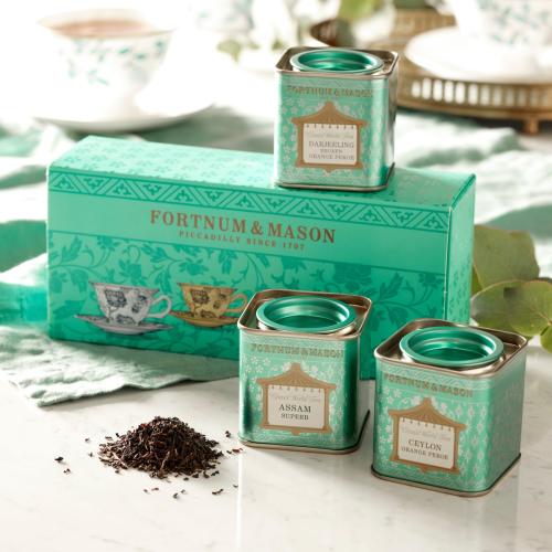 3 Mini Burkar Classic World Teas 75g 3x25g