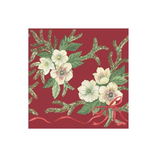 Middagsservetter Julros Röd 40x40cm