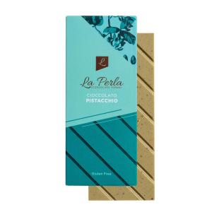 La Perla Vit Chokladnougat Med Pistage & Salt