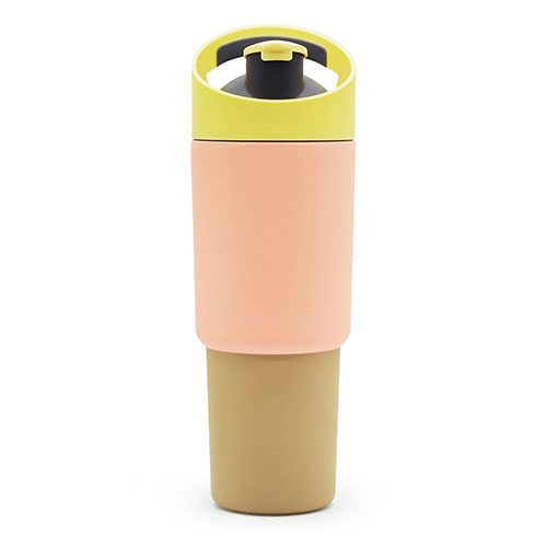 Termosmugg Hög Persika/Grå