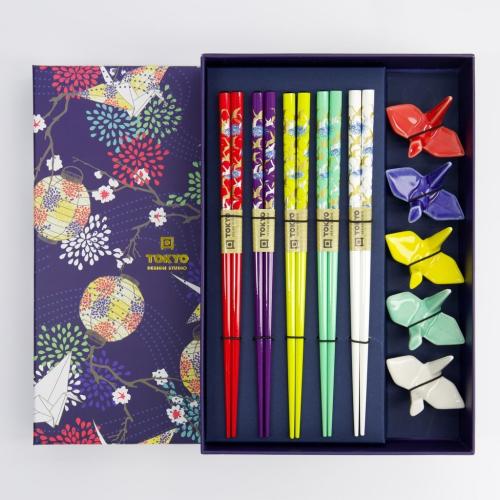 Chopsticks Crane Giftset