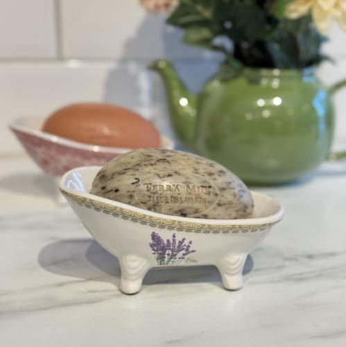 Tvålfat Badkar Porslin Lavendel