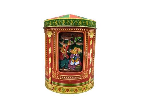 Plåtburk Speldosa Julmöss