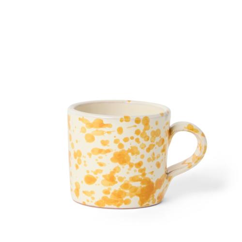 Mugg Spruzzi Gul med handtag