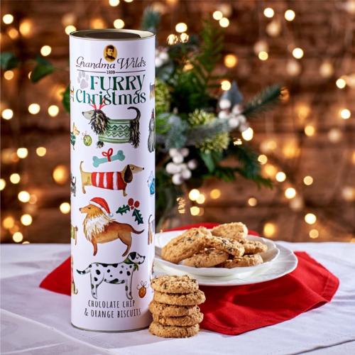 Furry Christmas Cylinderburk Med Kakor