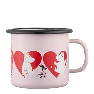 Mumin Emaljmugg Hjärta 2,5dl