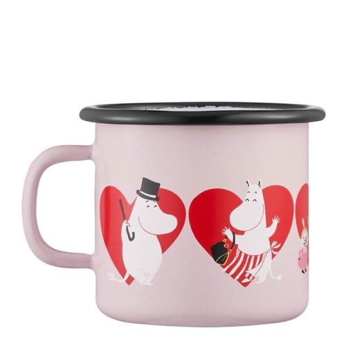Mumin Emaljmugg Hjärta 2,5dl
