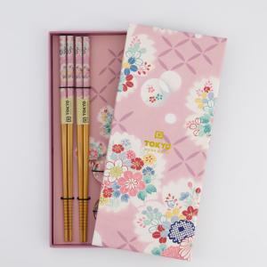 Chopsticks Giftset Pink Flower