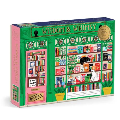 Wisdom & Whimsy Bookshop Pussel 100 Bitar