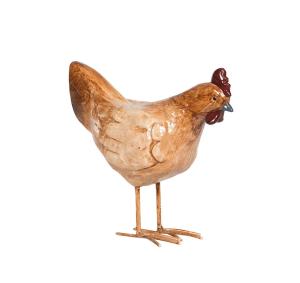 Tupp/Höna Glans Brun 15cm