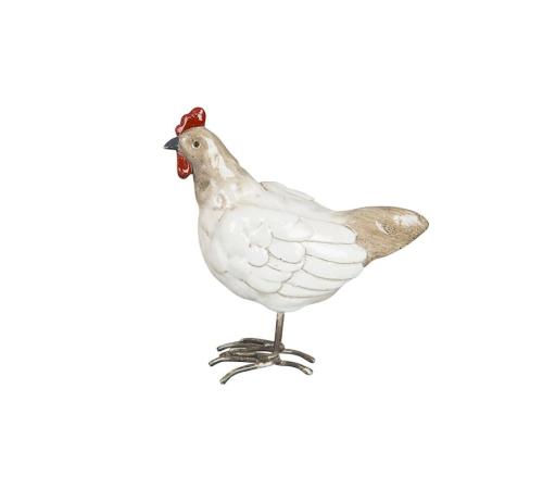 Tupp/Höna Glans Vit 9cm