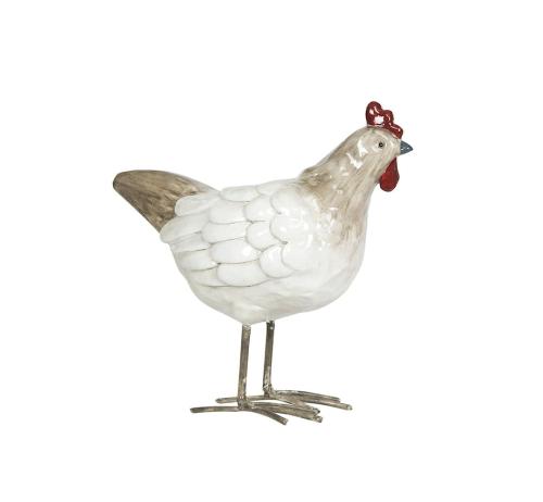 Tupp/Höna Glans Vit 15cm