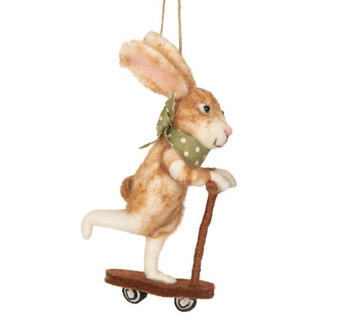 Ulldjur Kanin På Spark Brun