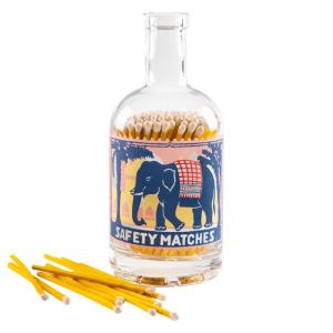 Tändstickor Elephant Glasflaska 