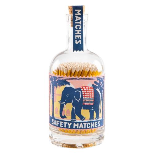 Tändstickor Elephant Glasflaska 