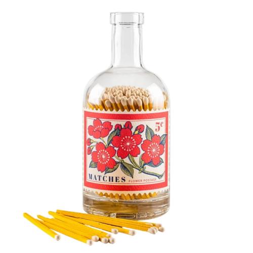 Tändstickor Flowers Stamp Glasflaska 