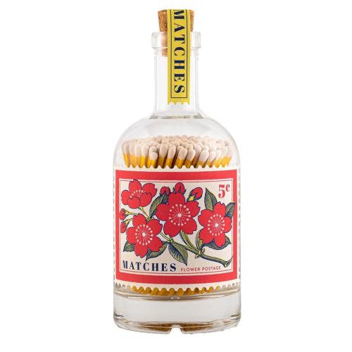 Tändstickor Flowers Stamp Glasflaska 