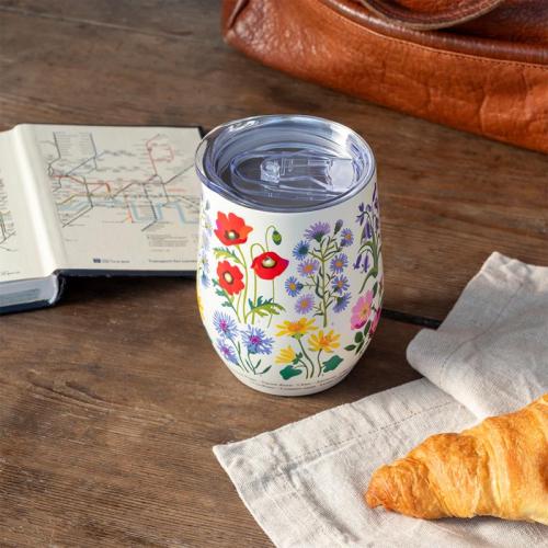 Travel mug wild flowers 350ml