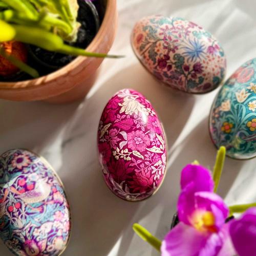 Plåtägg William Morris Rosa 12 cm