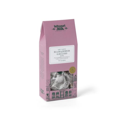 Rabarber Grädd svart te tepåsar 16 st