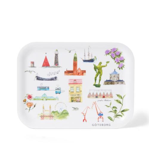 Tehuset Java Göteborg Collection Bricka 27x20cm