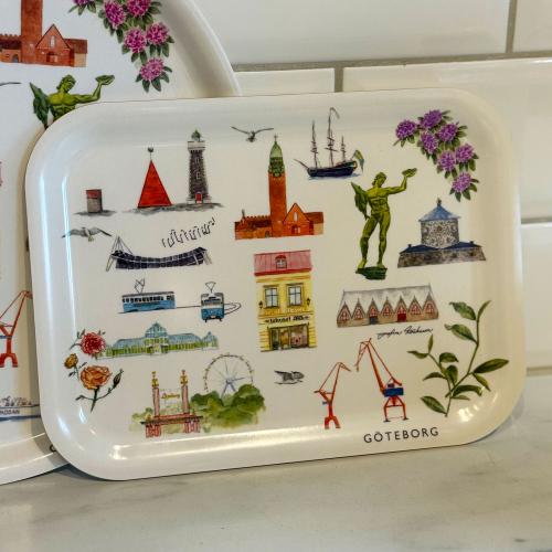 Tehuset Java Göteborg Collection Bricka 27x20cm