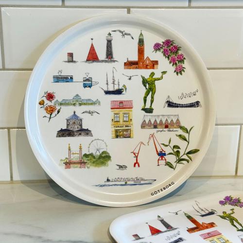 Tehuset Java Göteborg Collection Bricka Rund