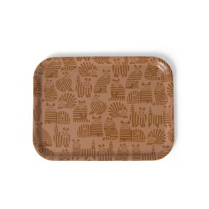 Bricka Lisa Larsons katter beige 27x20cm