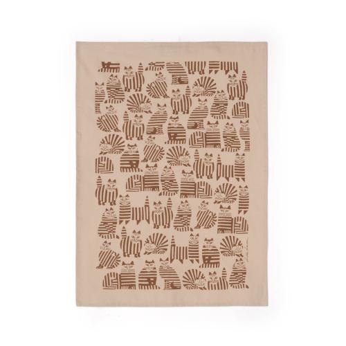Handduk Lisa Larsons katter beige