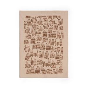 Handduk Lisa Larsons katter beige