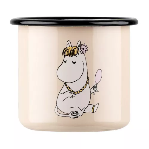 Mumin Emaljmugg 3,7 dl Snorkfröken Retro Beige