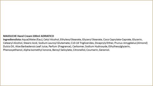 Maioliche Hand Cream Adriatico 100ml
