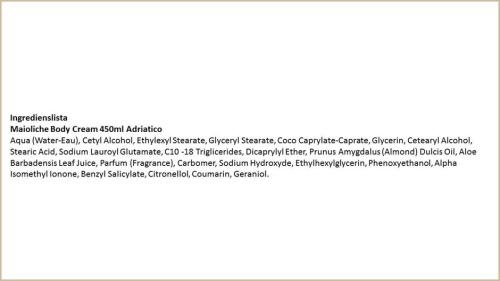 Maioliche Adriatico Body Cream 450ml