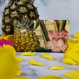 Kew Garden Luxury Shea Butter Soap Pineapple & Pink Lotus 240g
