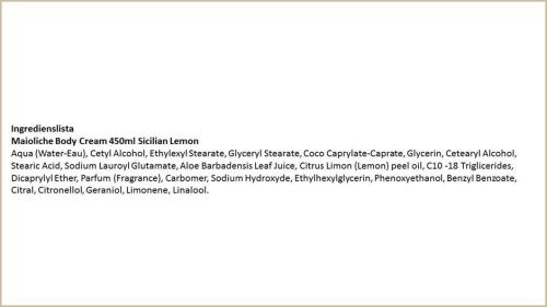 Maioliche Sicilian Lemon Body Cream 450ml