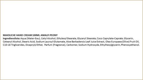 Maioliche Hand Cream Amalfi 100ml