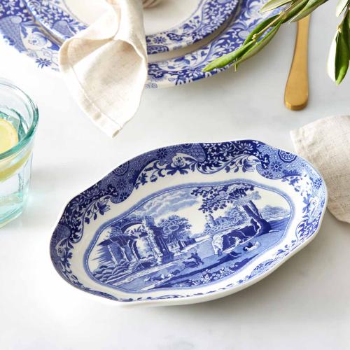 Spode Blue Italian Ovalt Uppläggningsfat 21cm